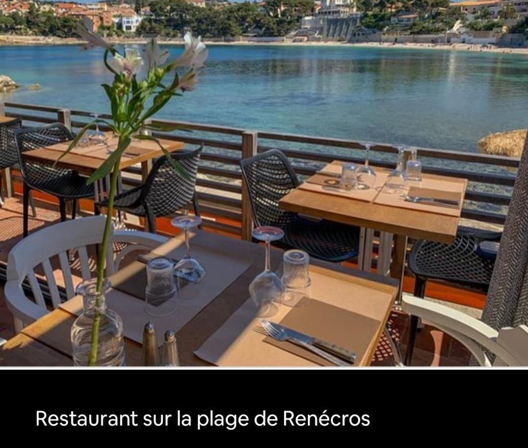 Joli Studio Les Pieds Dans L Eau Avec Place De Parking Gratuite Bandol Dış mekan fotoğraf